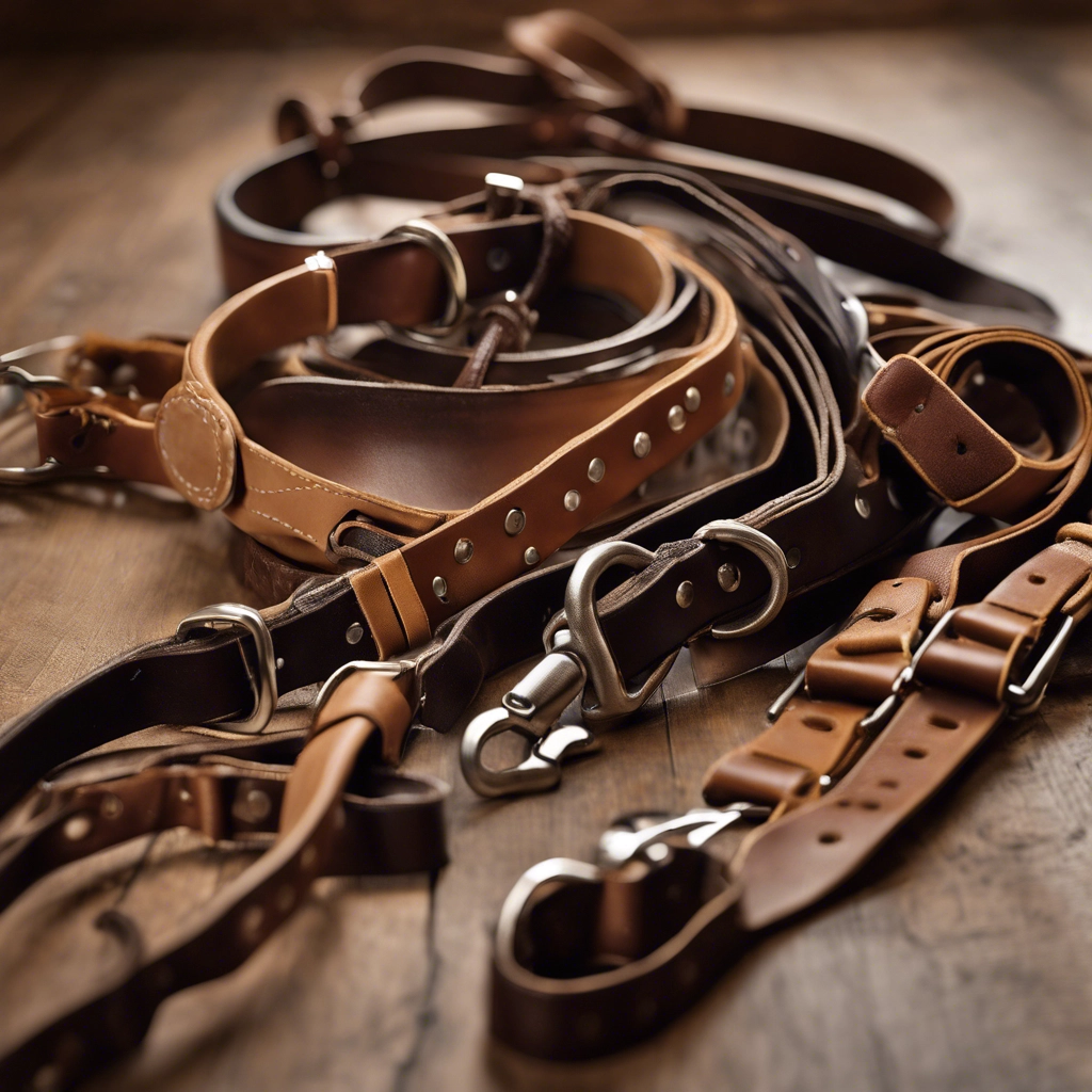 Dog harness, leash, and collar set for walks